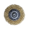 Щетка для дрели плоская  50 мм, 2", латунированная, волнистая проволока,"MAXIMUM" MX 17825 оптом